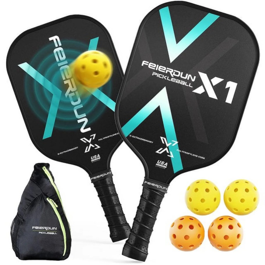 stock photo of pickleball set 