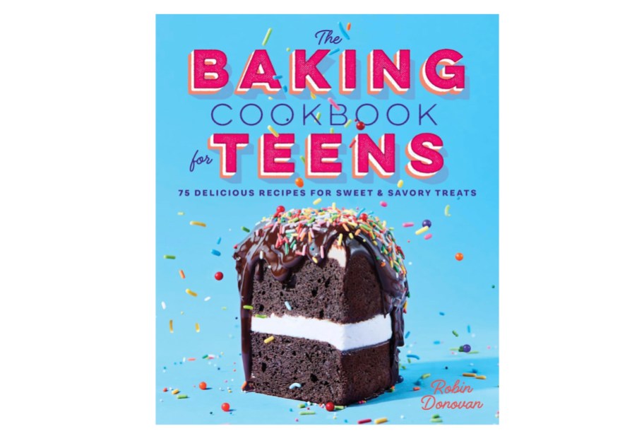 stock photo of the baking cookbook for teens