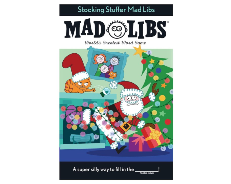 stock photo of mad libs christmas book