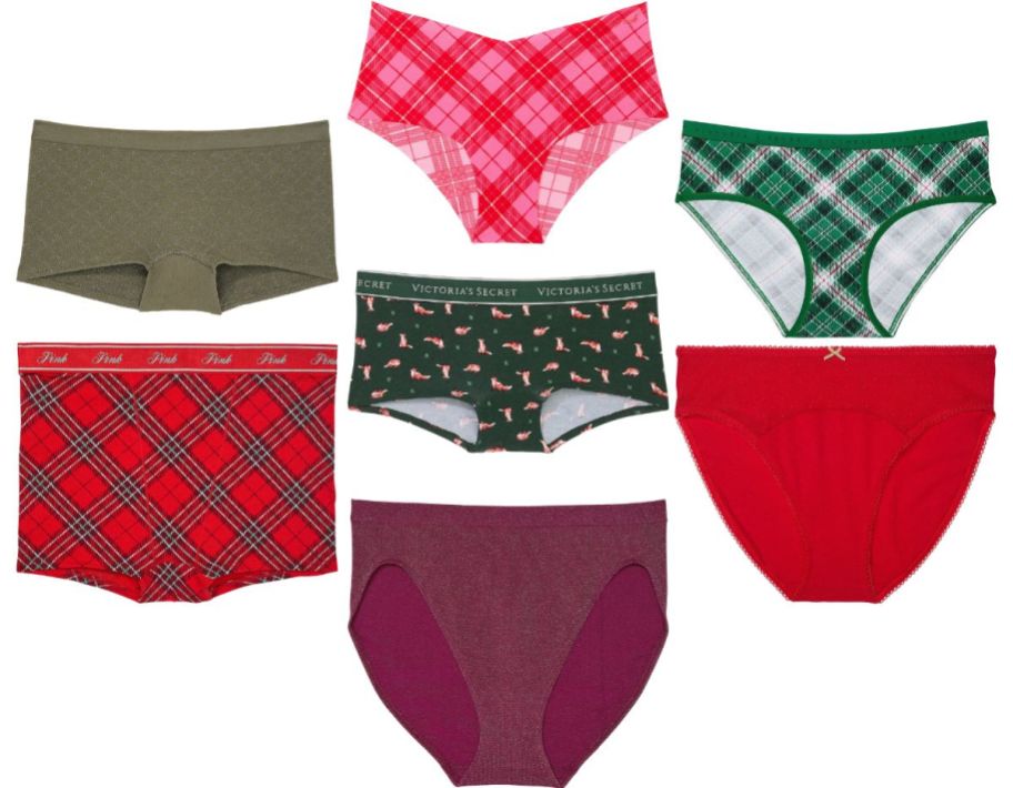 7 pair of VS undies stock images