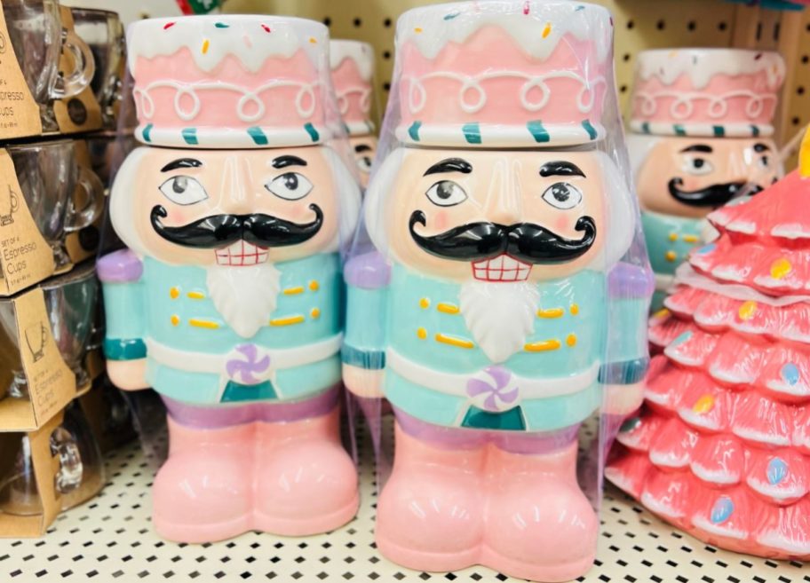 ceramic nutcracker cookie jars