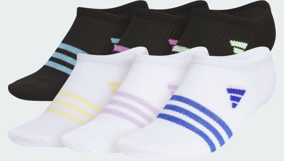 multiple adidas socks in various colors