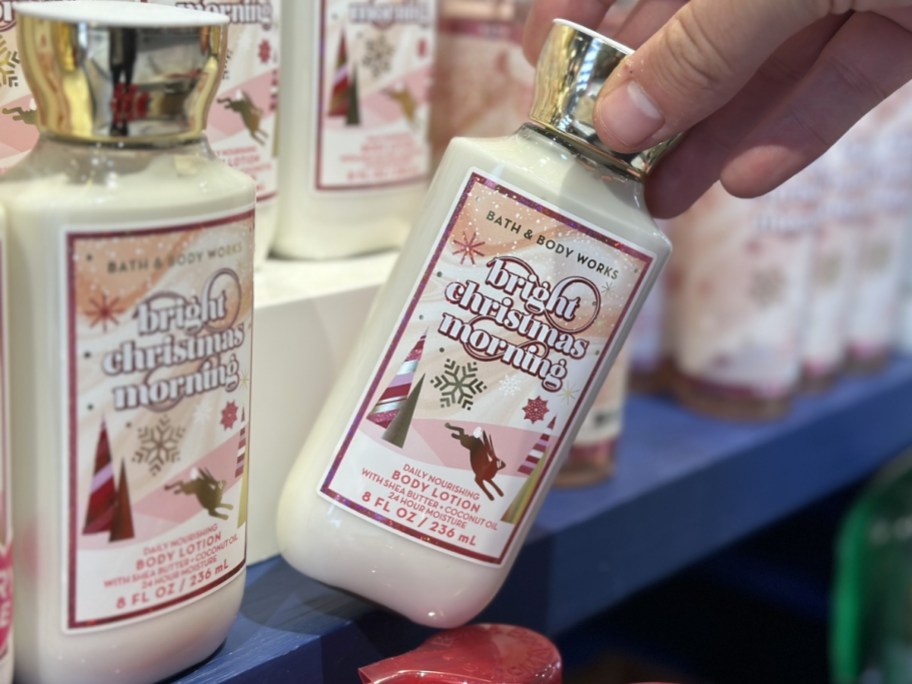 bath & body works christmas lotion in store