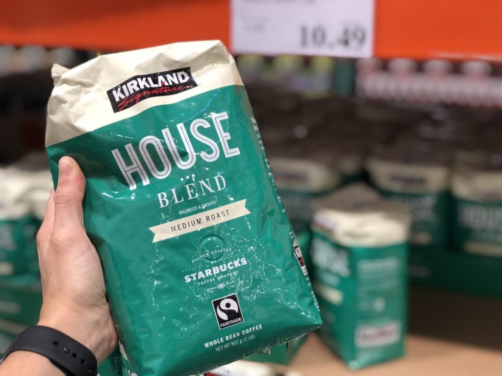 Costco's Kirkland Signature coffee brewed by Starbucks