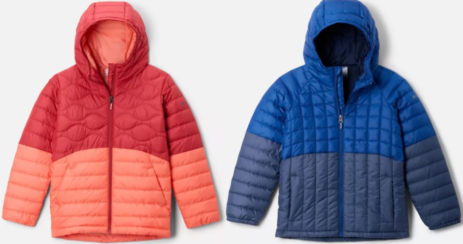 pink and blue kids jackets 