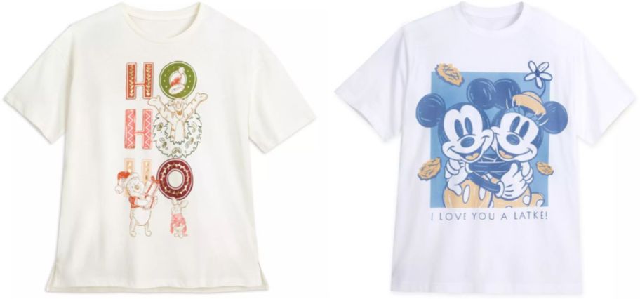 womens and mens disney tees stock images