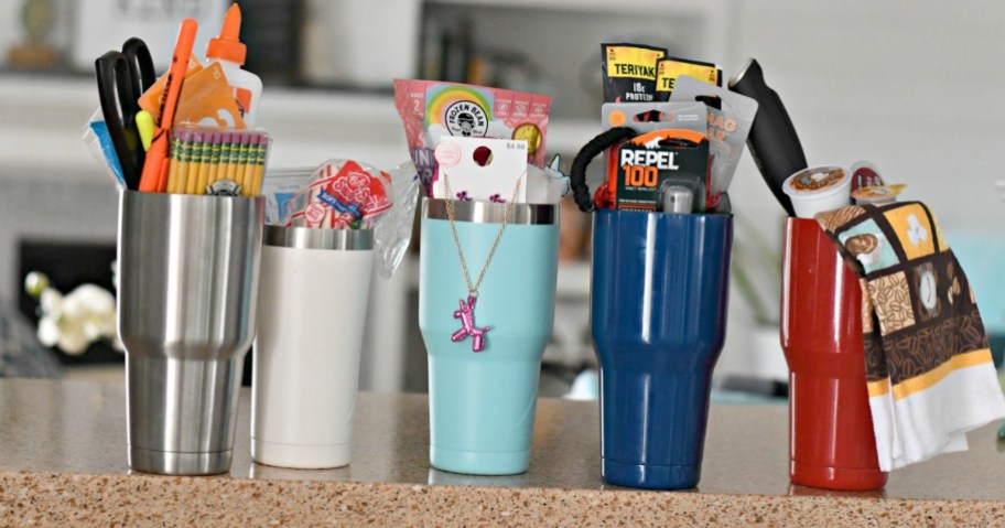 group of easy diy tumbler gift ideas