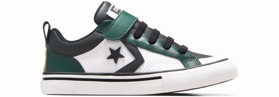 dark green and white converse sneaker