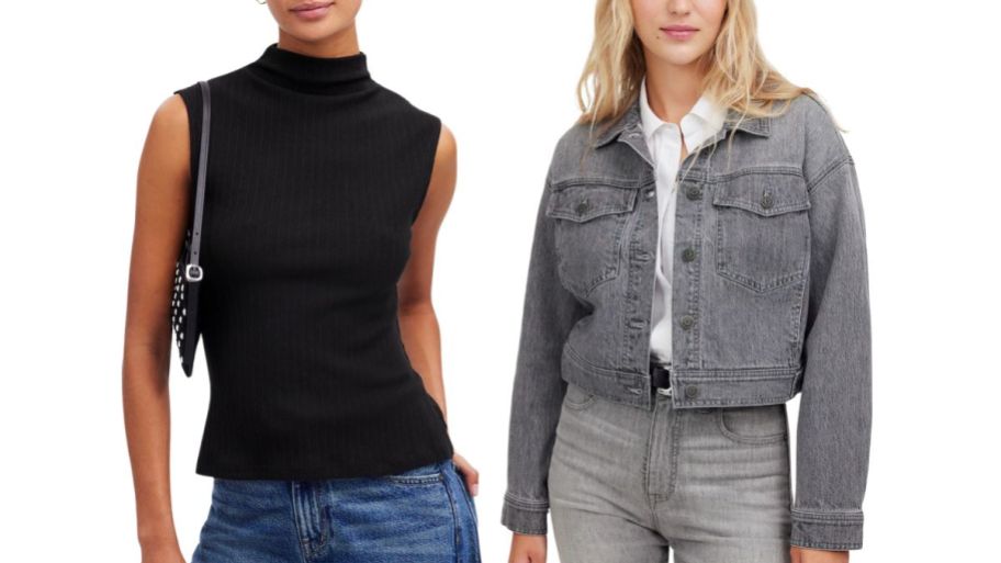 two women in madewell tops