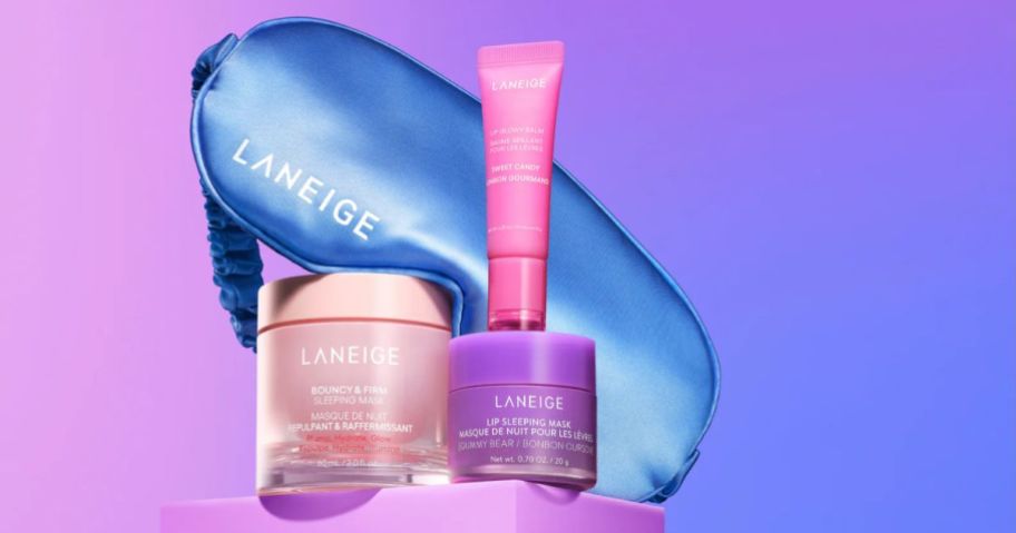 Laneige sleeping mask, lip mask, eye mask, face mask