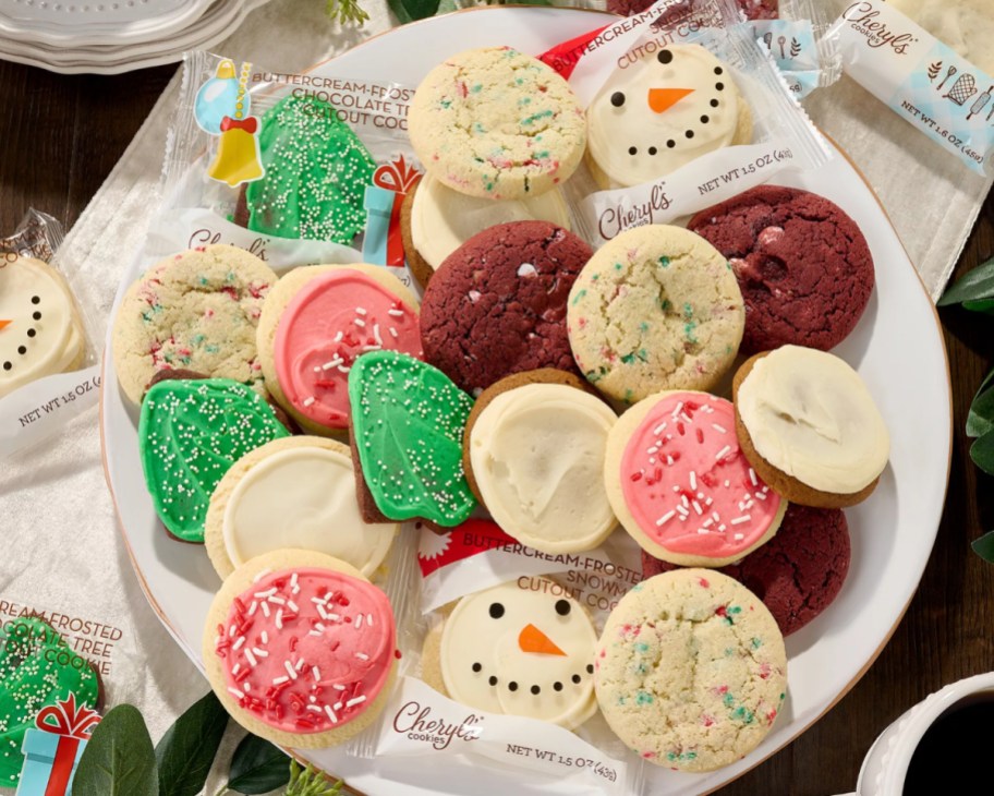 holiday cookies on plate