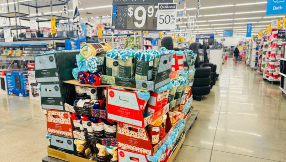 walmart holiday throw blankets