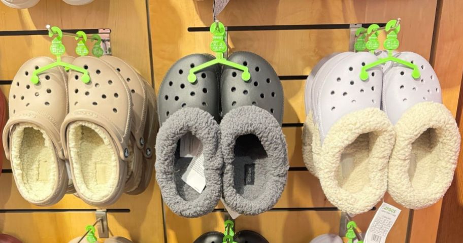 Furry Lined Crocs