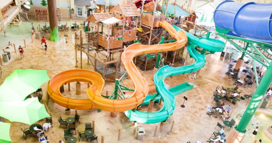 water slides at great wolf lodge