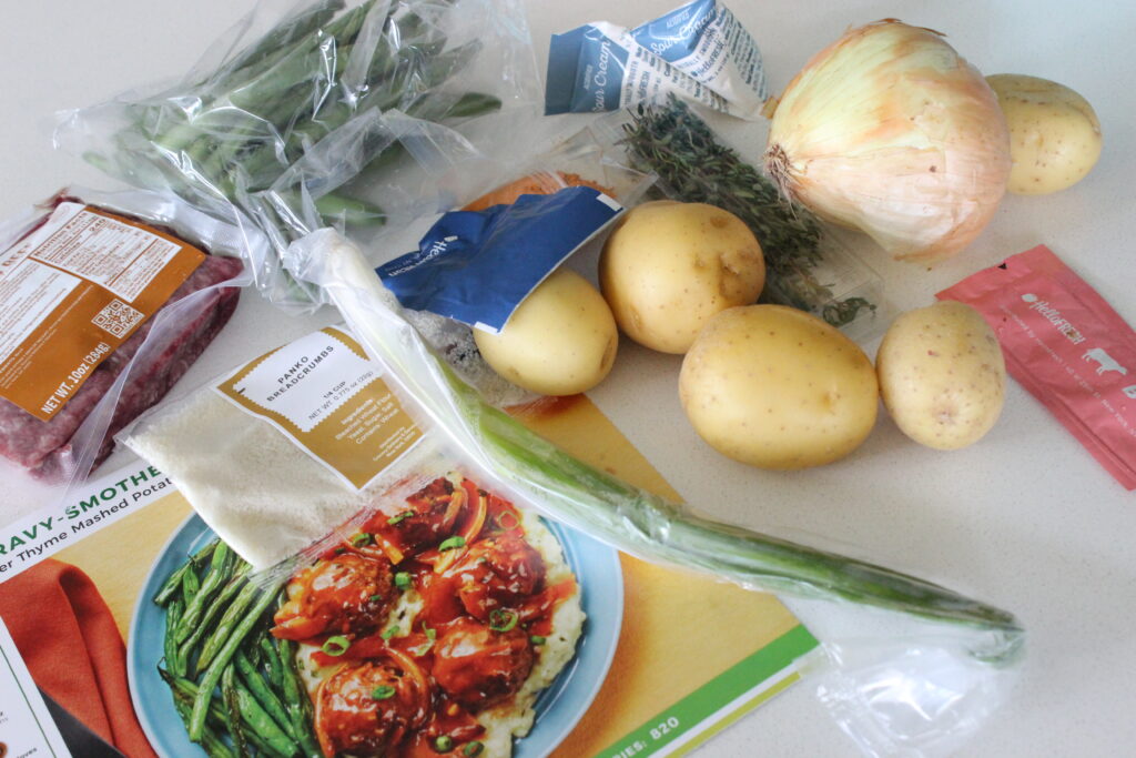 ingredients for hello fresh dinner