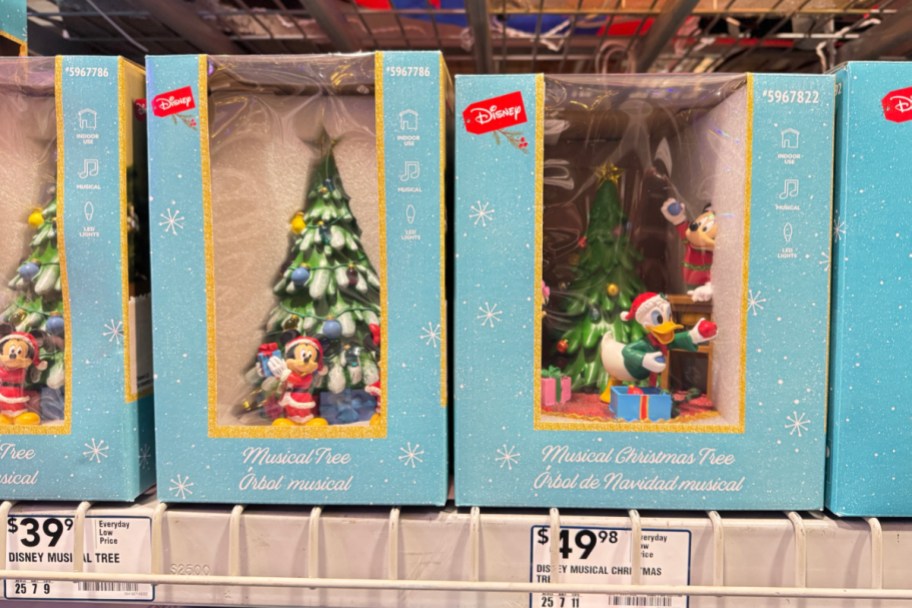 disney christmas decor in store at lowes