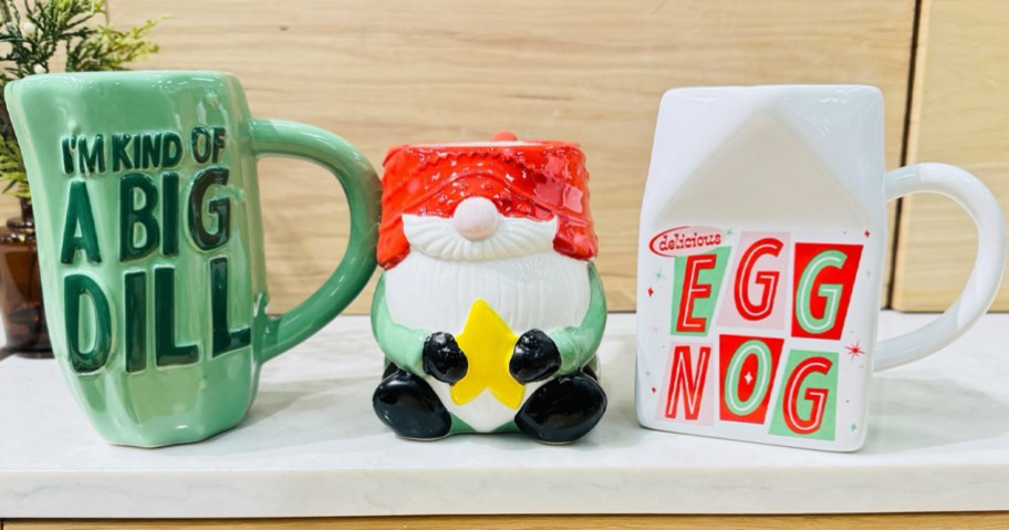 Bullseye Christmas Novelty Mugs