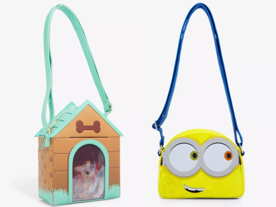 doghouse and minion crossbody bags