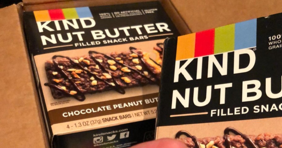 kind peanut butter chocolate filled bars