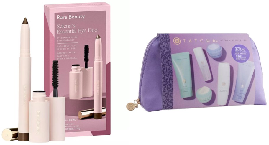 Rare Beauty by Selena Gomez Selena's Essential Eye Duo Eyeshadow Stick & Mascara Set and Tatcha Tatcha Mini Favorites Set