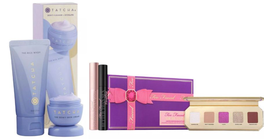 Tatcha and too faced stock images