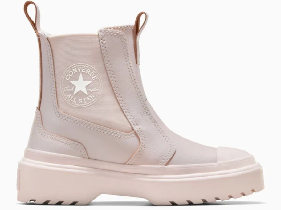 a girls pink Converse Chuck Taylor boot