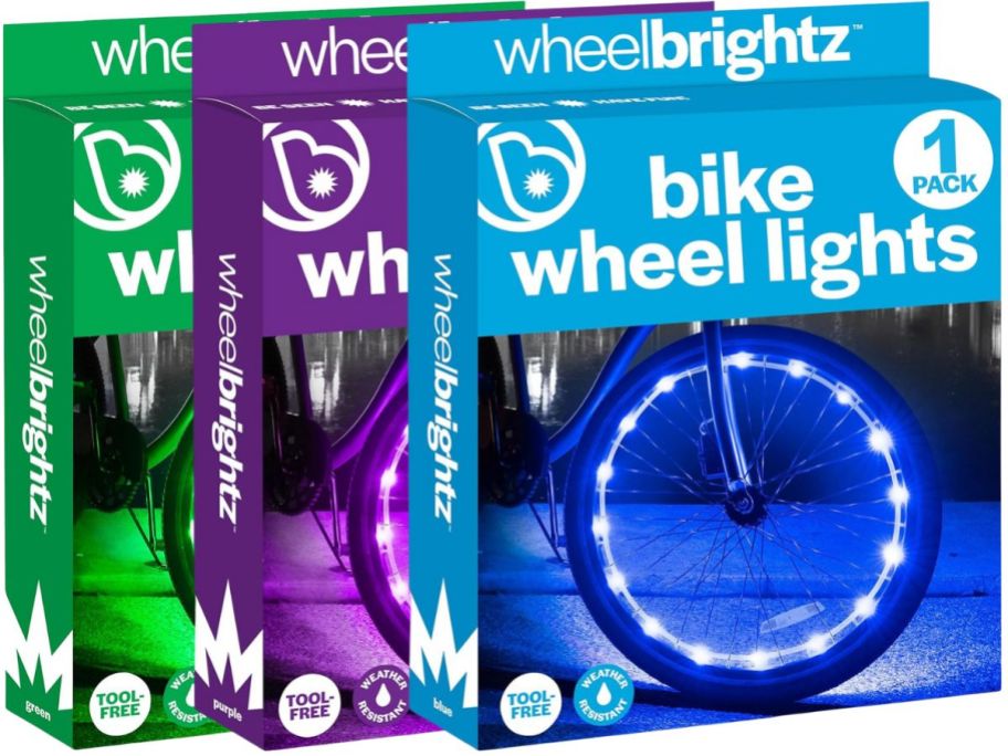 3 boxes of Wheelbrightz bike lights 1-Pack