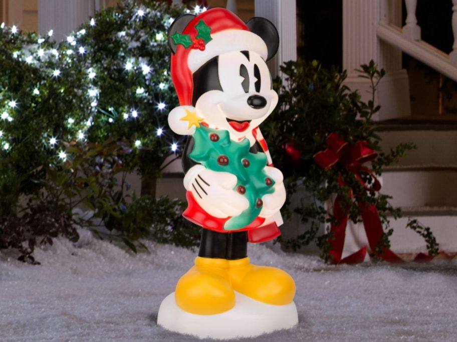 mickey mouse blow mold with tree