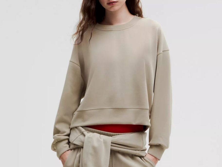 lululemon Softstreme Perfectly Oversized Cropped Crew