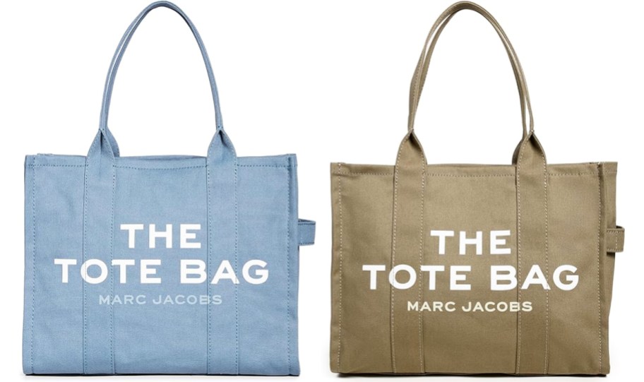 blue and green Marc Jacobs Tote Bags