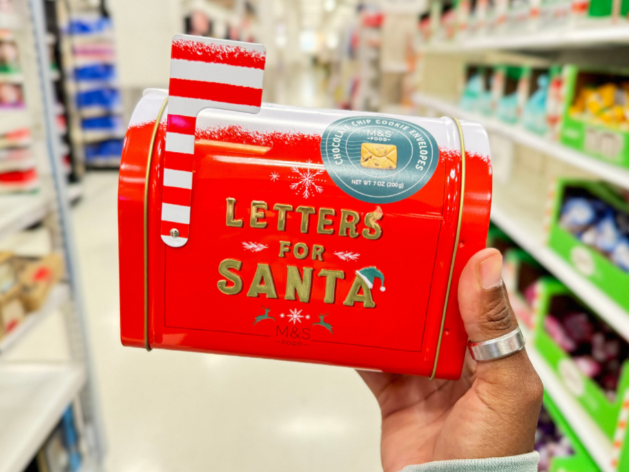 M&S Cookies for Santa Tin