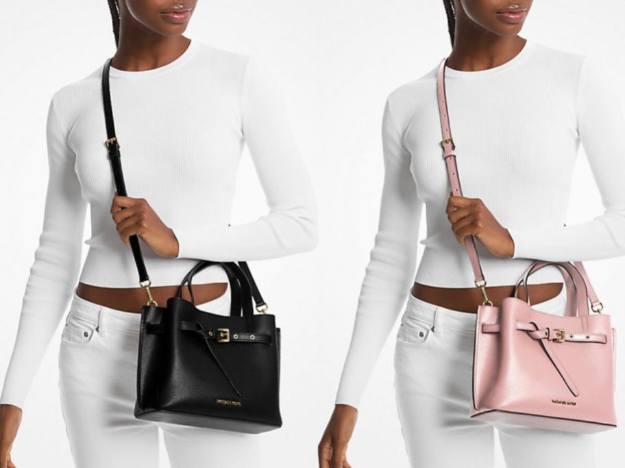 Stock images of Michael Kors Emilia Small Pebbled Leather Satchel