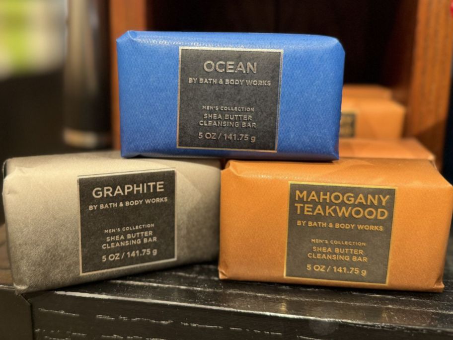 3 bath & body works bar soaps