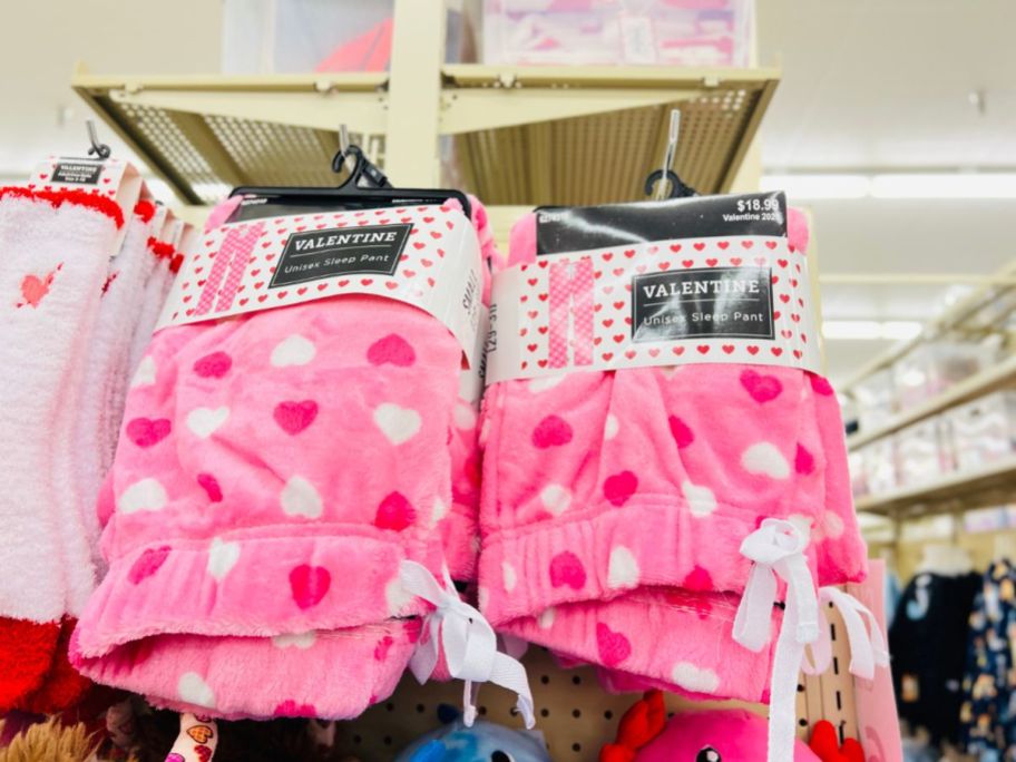 Hobby Lobby Valentine Fleece pants