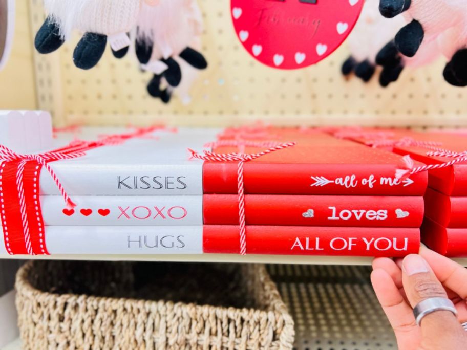 Hobby Lobby Valentine Table Decor Books