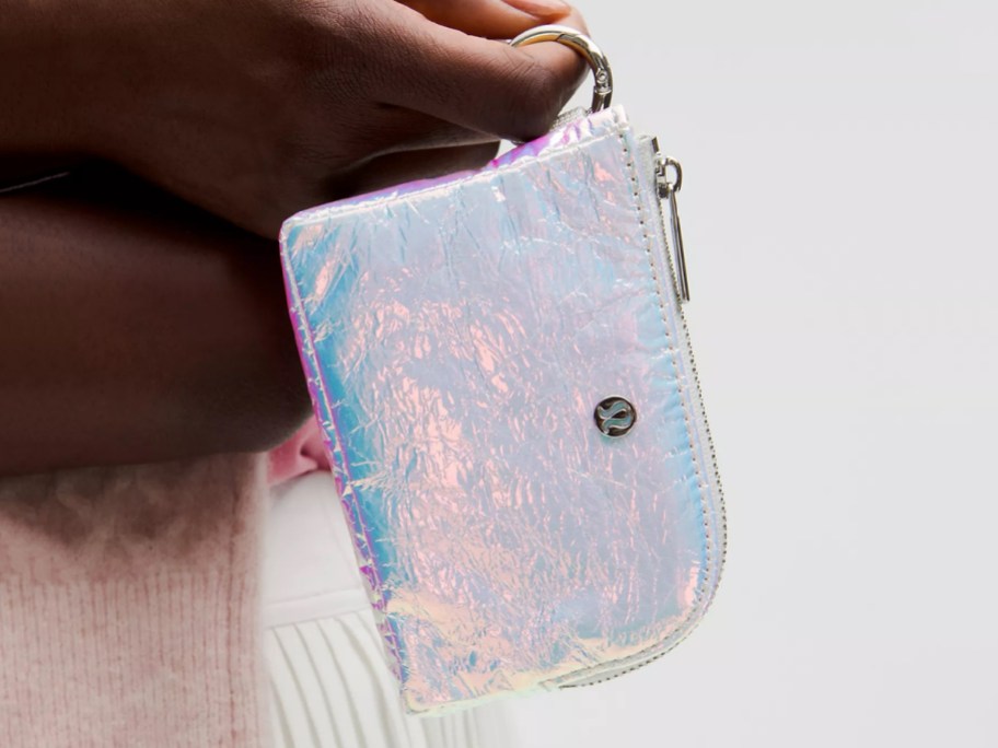 lululemon Clippable Card Pouch Iridescent