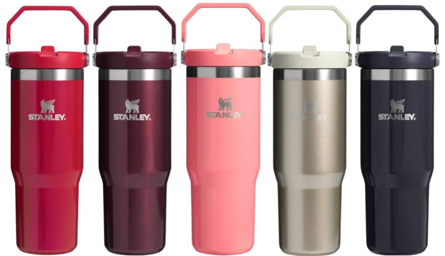 four 30oz stanley tumblers