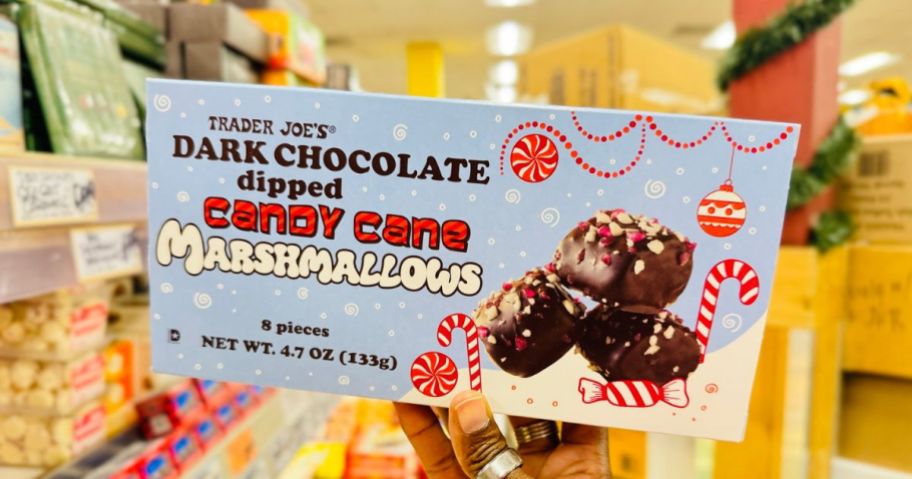 Trader Joe's Dark Chocolate Candy Cane Marshmallows