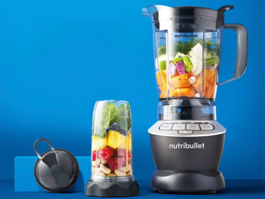 nutribullet combo blender with single serve cup and lid