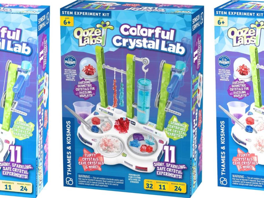 Ooze Labs Colorful Crystal Lab box stock image