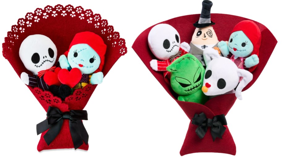 two The Nightmare Before Christmas Plush Valentine's Bouquets