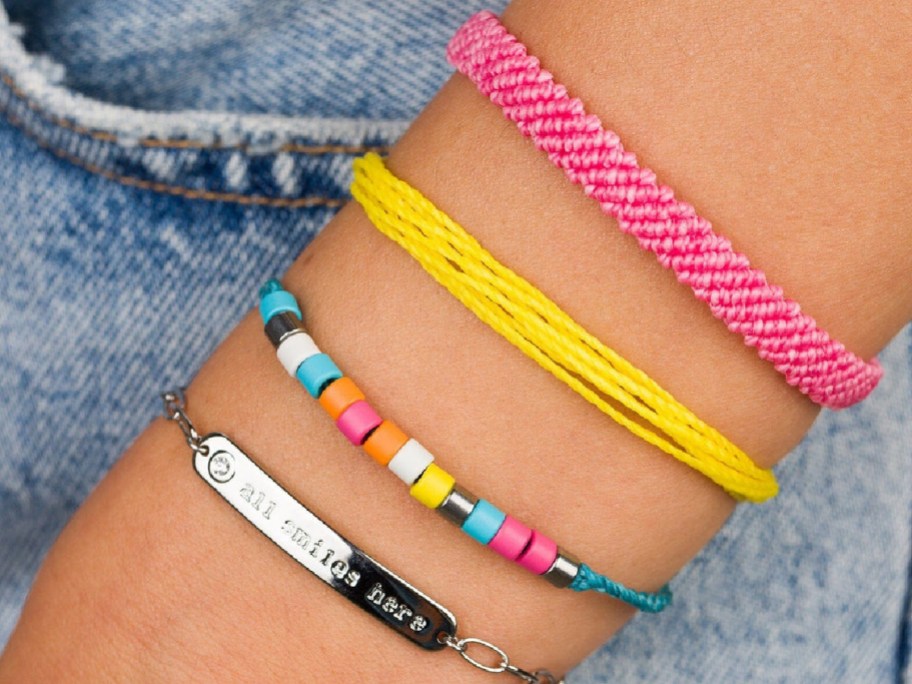 arm wearing Pura Vida All Smiles Style Pack