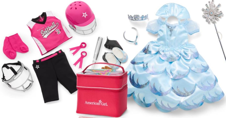 american girl doll clothing and accessory stock images