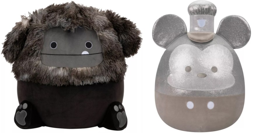 big foot and mickey squishmallows