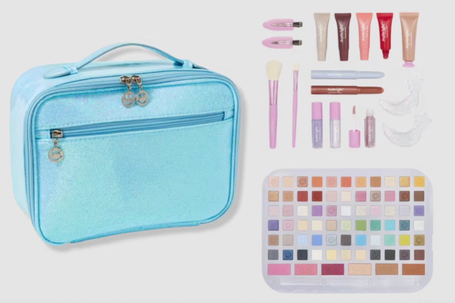 beauty box with blue bag