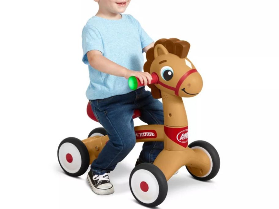 Radio Flyer Lil' Racers Percy the Pony Riding Toy