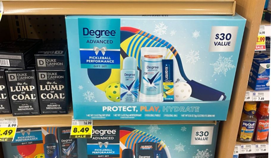 degree gift set on store shelf