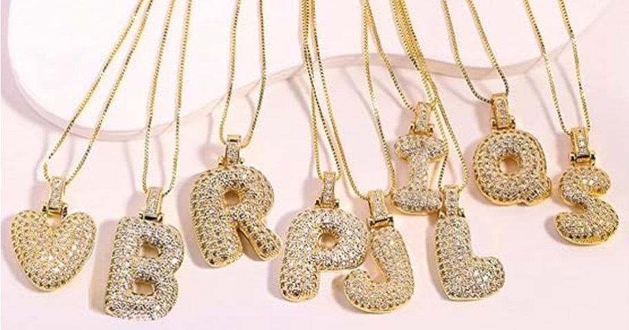 Bubble Letter Necklace