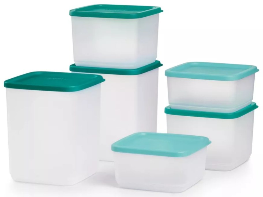 Tupperware Square Stacking Containers 12-Piece Set