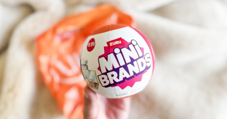 hand holding ULTA Mini Brands ball